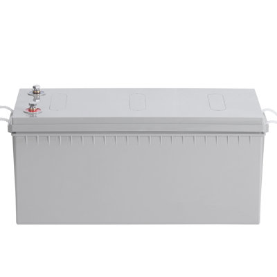 Deep Cycle Battery, 12V 200 AH, AGM Marine Rechargeable Battery, High Self-Discharge Rate 1400A Current, for RV Solar Marine Off-Grid Applications UPS Backup Power System