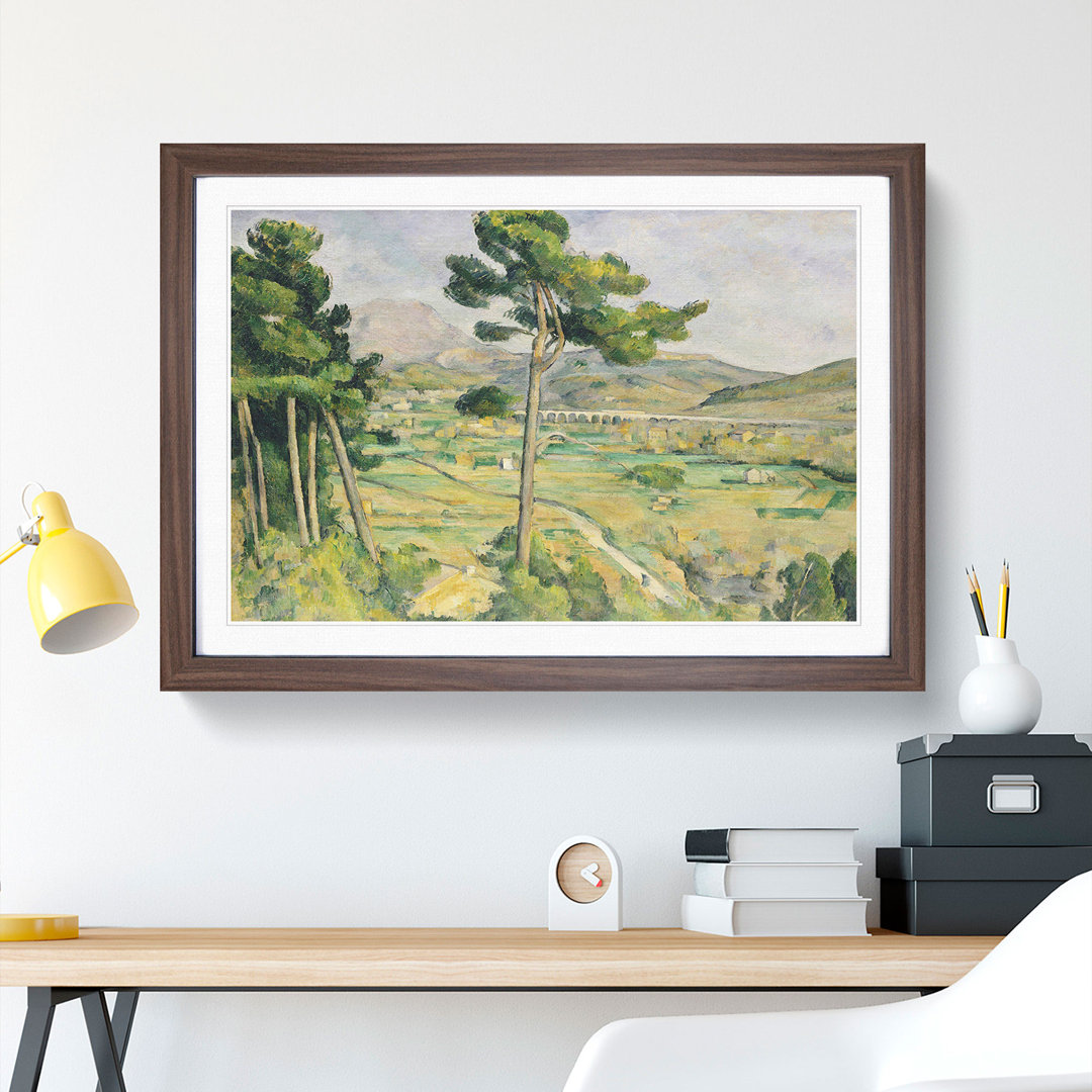 Mont Sainte-Victoire Viaduct by Paul Cezanne - Picture Frame Painting