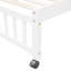 Lit superposé en bois blanc avec six tiroirs et un lit inférieur simple amovible sur 6 et roues - Finition-1469549065