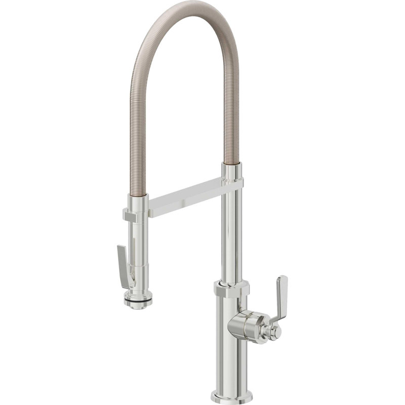 Culinary Pull-Out Kitchen Faucet With Squeeze Sprayer, Polished Chrome