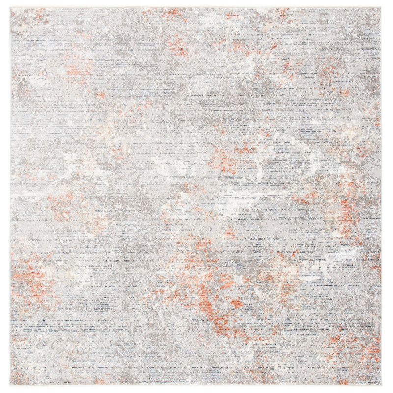 Tapis gris Adal, Carré 6 pi 7 po