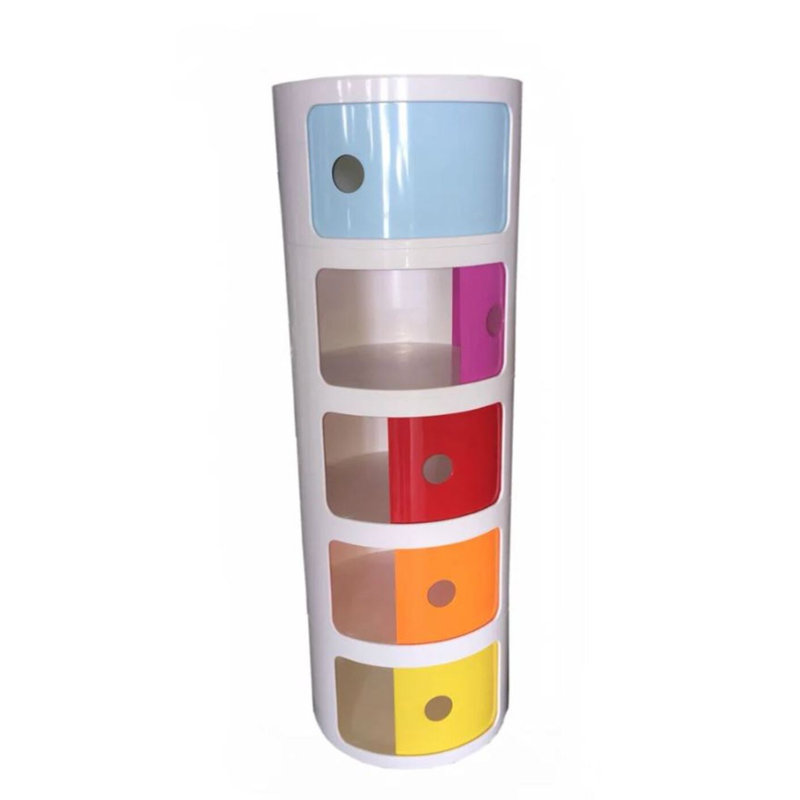 Rangement rond en plastique Carly