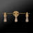 Alexandria 5-Piece Matte Brass Bathroom Set