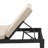 Kd Chaise Lounge, Dark Brown Frame With Beige Cushion