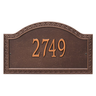 Penhurst Personalized Grande 1-Line Wall Address Plaque