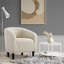 Boucle Club Chair Combining Contemporary and Traditional Design-1090944728
