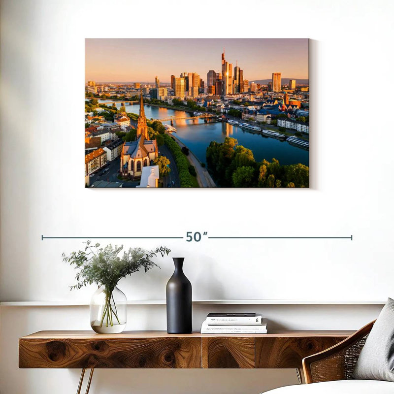 Nicci Frankfurt City Sunrise, 24'' H x 36'' W