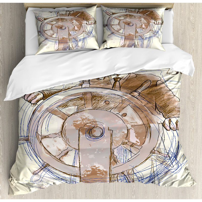 Coastal Polyester Duvet Cover