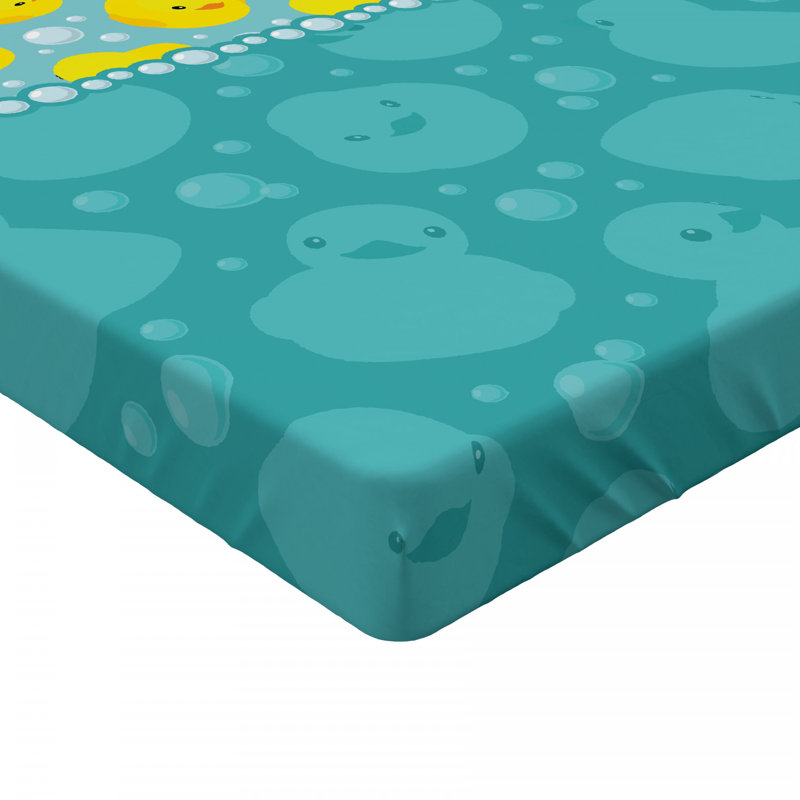 Squeaking Duck Microfibre Jersey Knit Fitted Sheet, European Kingsize (160 x 200cm)