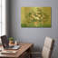 «Roses» par Vincent Van Gogh, art mural en métal doré, 24 po x 16 po-1087517158