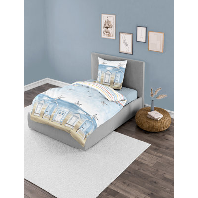 Cotton Flowers Duvet Cover Set with Pillow Shams