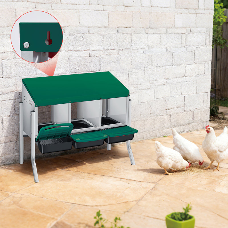 Nesting Boxes, 69.5cm H x 79.5cm W x 30cm D, Green