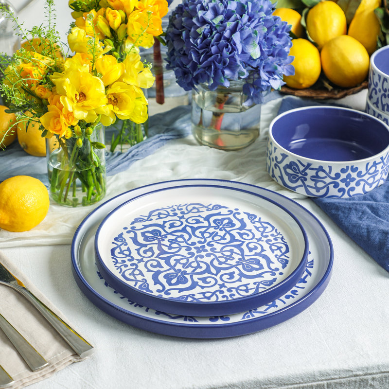 Stone Lain Tropea Dinnerware Set Stoneware, 12