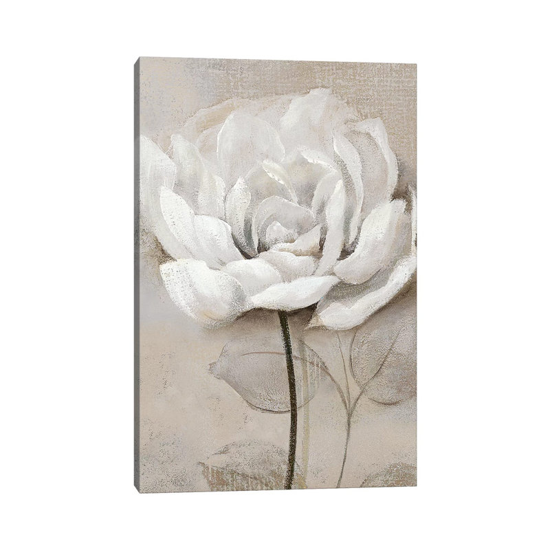 Soft White III - Painting on Canvas, 66.04 cm H x 45.72 cm W x 1.91 cm D, Wrapped Canvas