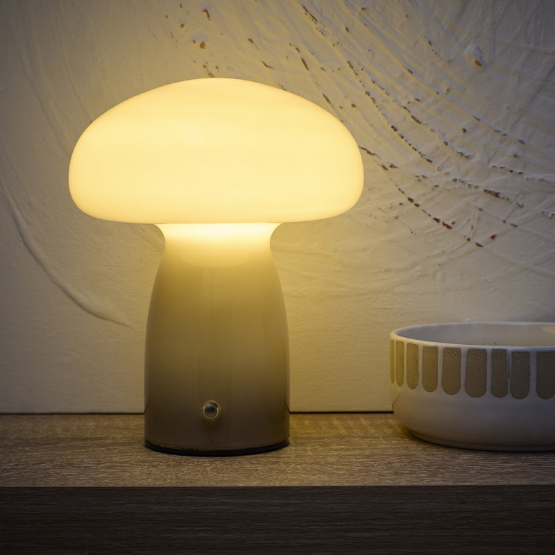 Glass Table Lamp, Mocha, Mocha