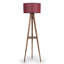 Lampe sur pied Artisan brun / rouge Claret