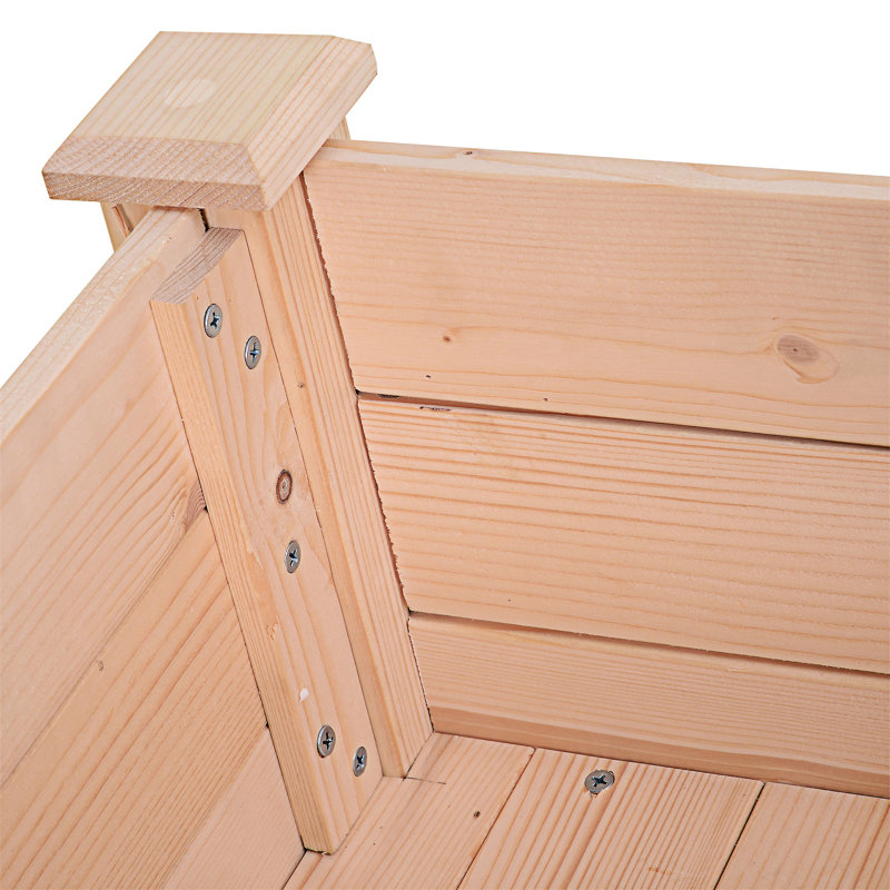 Elevated Wooden Planter Box Raised Garden Bed With Legs