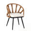 Ensemble de table de salle à manger 5 pièces en bois avec 4 chaises-1282496543