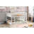 Full Over Full Bunk Bed With Ladder-1827310154