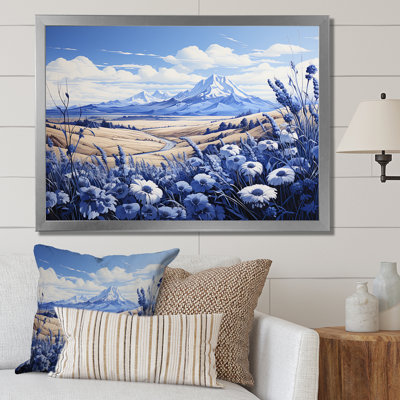 «Mountain Cornflowers Field Charm», impressions d'art mural