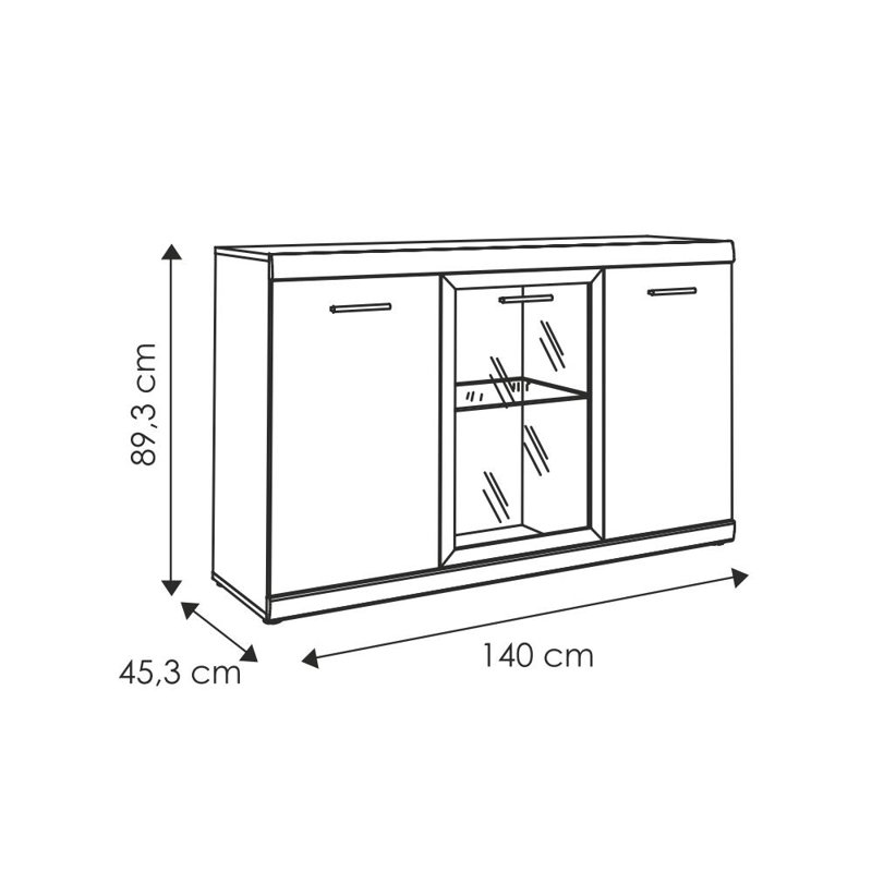 Abbeville 140cm Sideboard