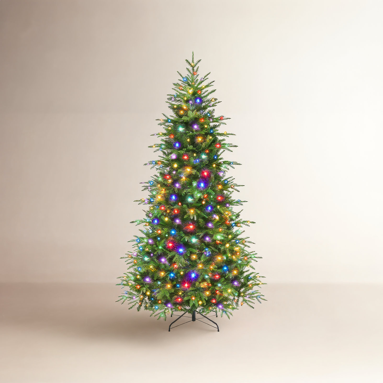 Pre-Lit Spruce Christmas Tree, 7.5'