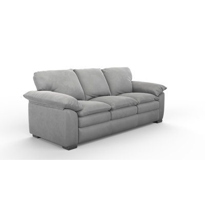 Capri 92" Wide 100% Full Top Grain Leather Sofa