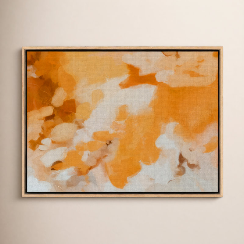 Clay Painting by Patricia Vargas, White Maple Framed, 24" H x 32" W