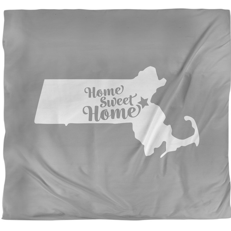 Housse de couette simple pour boston home, Housse de couette pour très grand lit, Gris, Microfibre