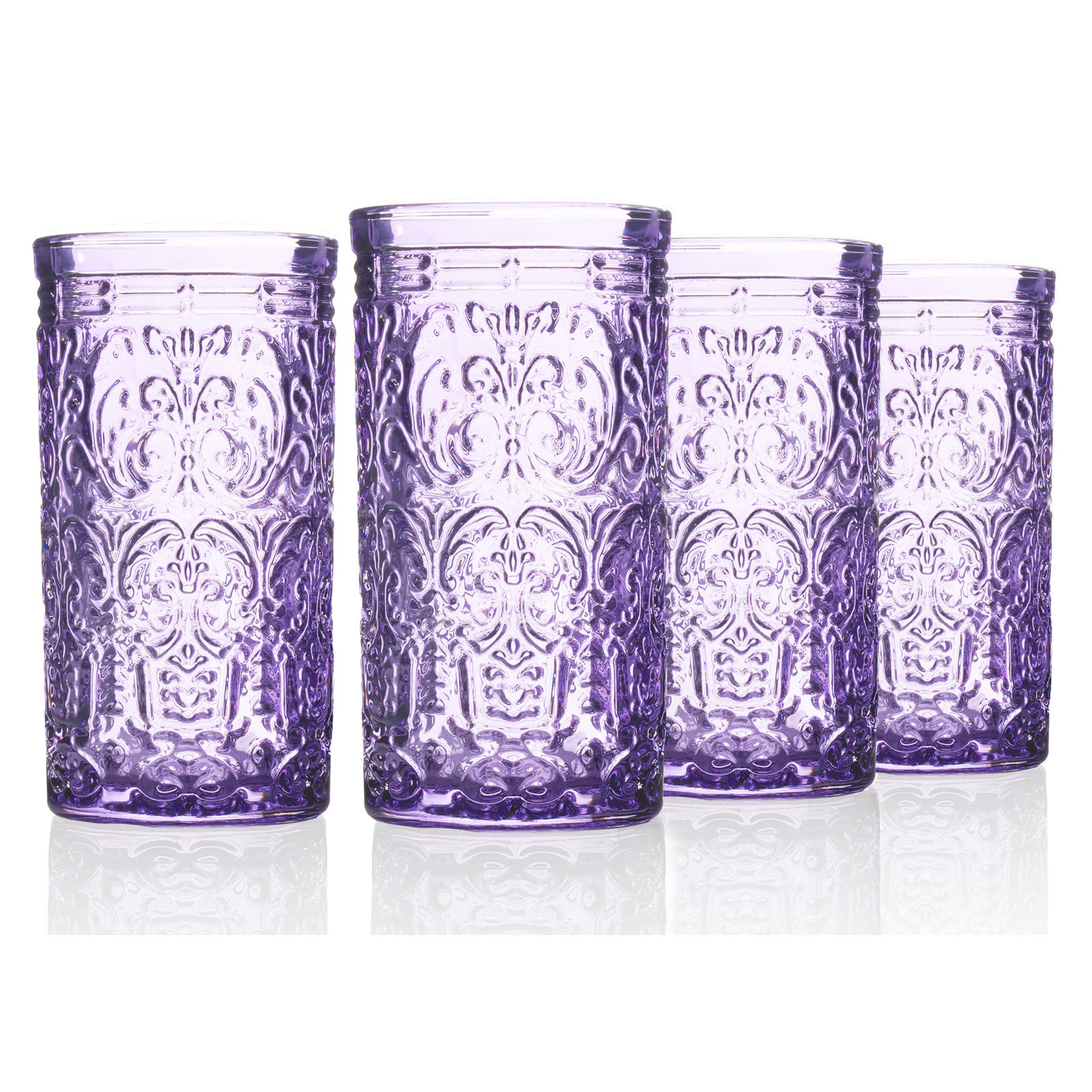 Jax Glass Highball 14 oz, 4, Lavender DOF