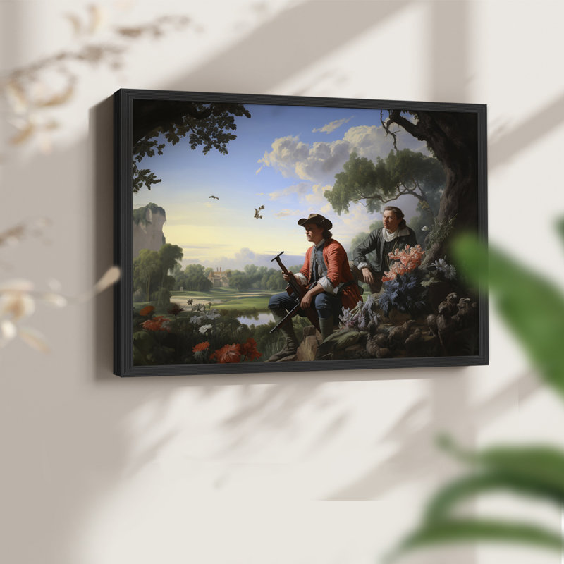 Faune, série III - Reproduction encadrée - Restickable, Noir, 16" H x 20" W