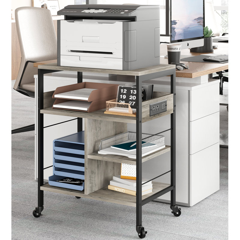 Table de bout Sorin, Plateau gris/ base noire