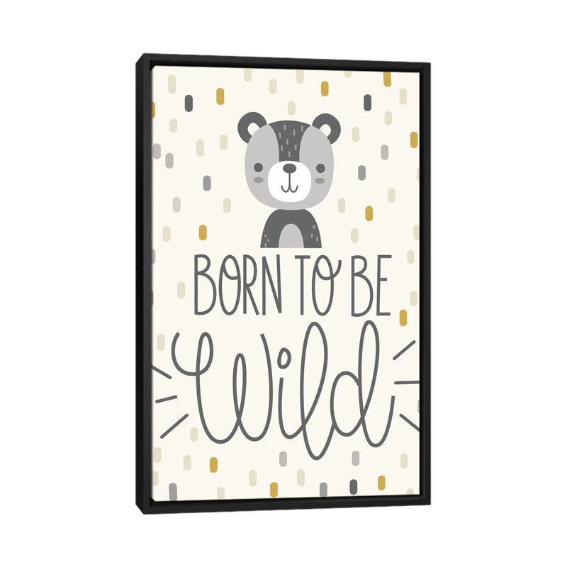 «Cute and Wild III», art encadré, H 60 po x l 40po x P 1,5 po, Toile avec cadre noir