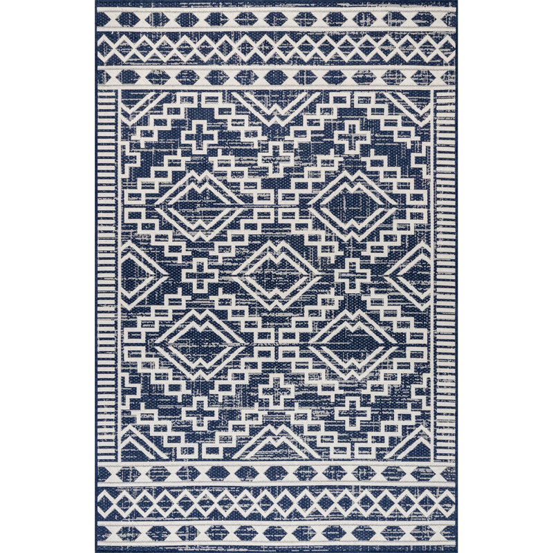 Tapis intérieur / extérieur Kailob Diamond, Rectangle 5 pi x 8 pi