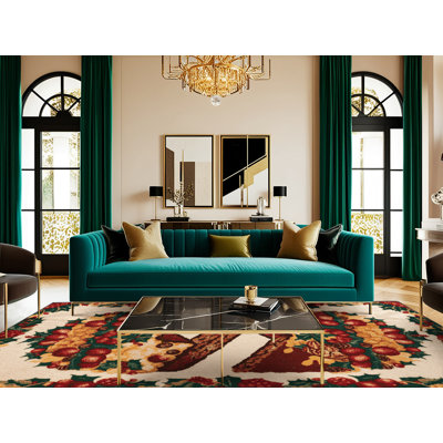  Tapis lavable avec gâteau aux fruits et desserts