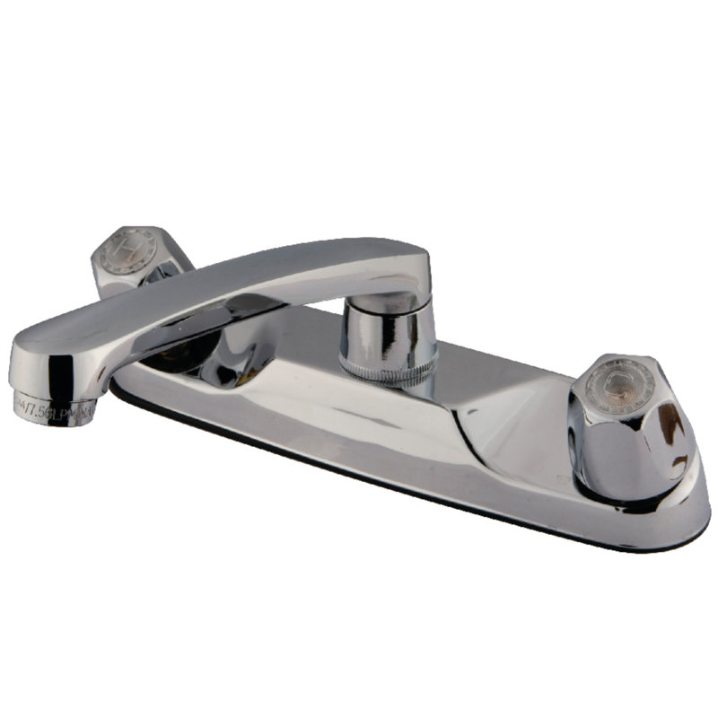 Kingston Brass Two-Handle 2-Hole 8" Centerset Kitchen Faucet