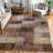 Hadley Damask Geometric Design 100% Nylon Non-Slip Indoor Area Rug-49236337