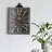 RaNesha Thaddeus Vintage-Styled Rectangular Wall Clock - 15.8x2x25.6" - Antique black/White