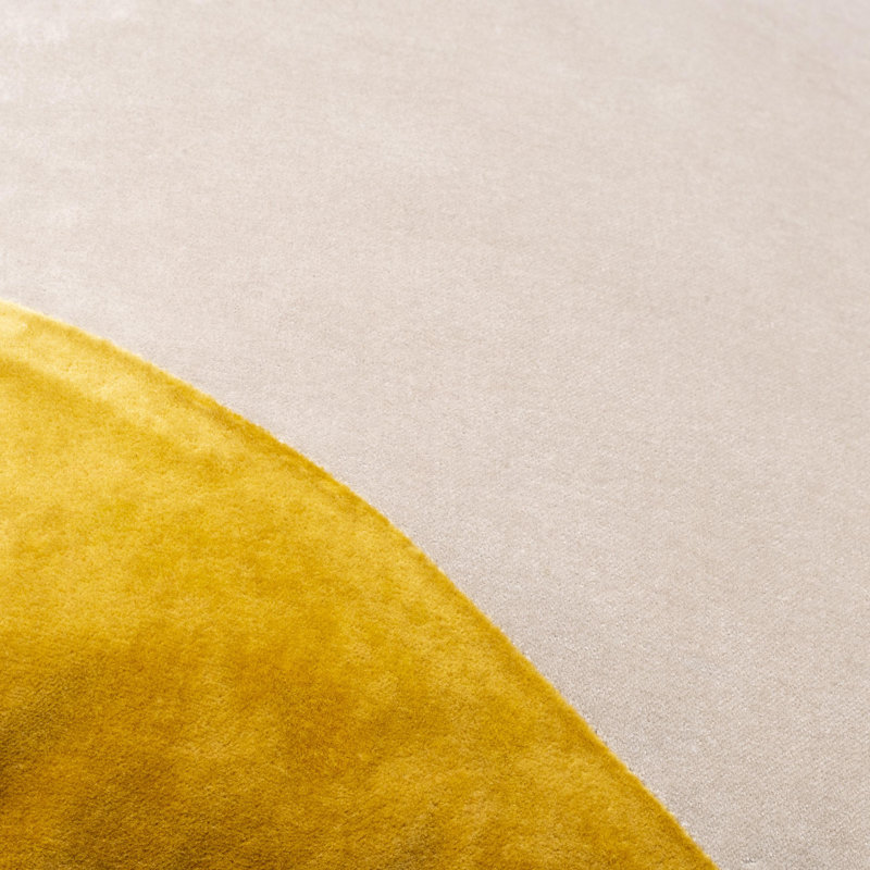 Coussin en coton Denny, Gruau, 18 po x 18 po, Polyester/ Bourre en polyester