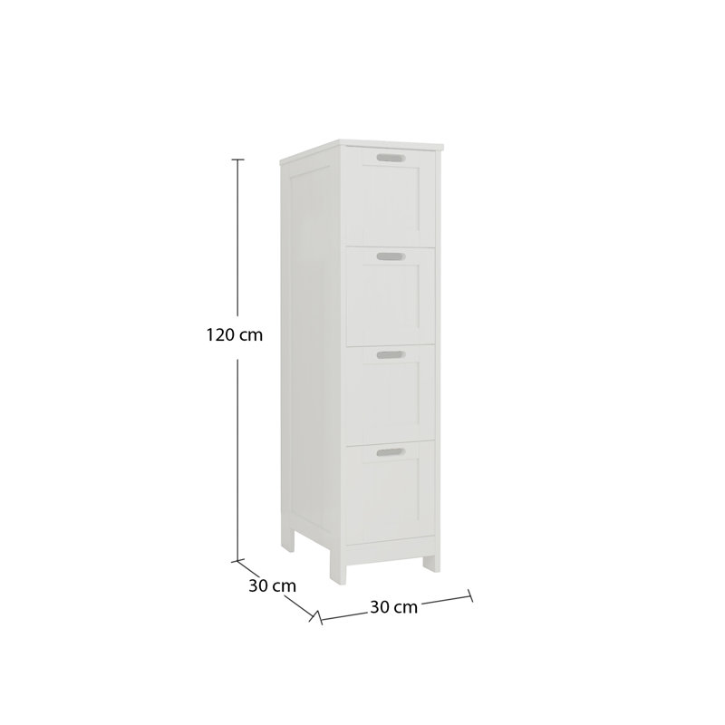 Ancha Linen Cabinet, Grey