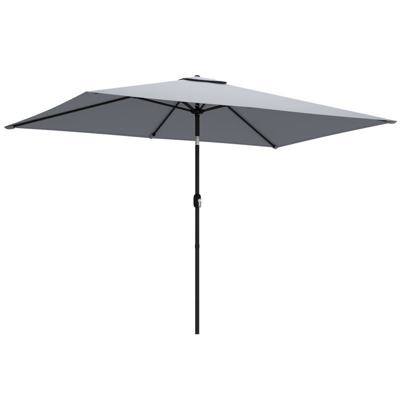 292cm Market Parasol, Light Grey