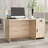 Jaquai Rectangle Manufactured Wood Reception Desk With Filing Cabinet