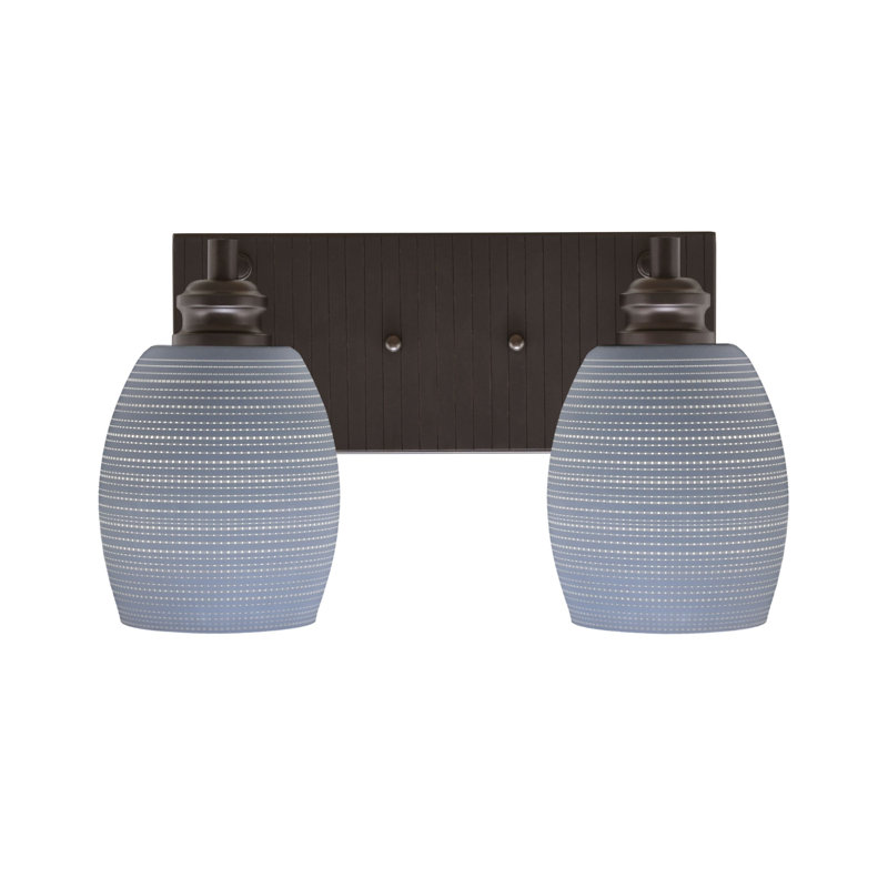 Éclairage pour meuble-lavabo 2 lumières Atarah, Gris, Espresso
