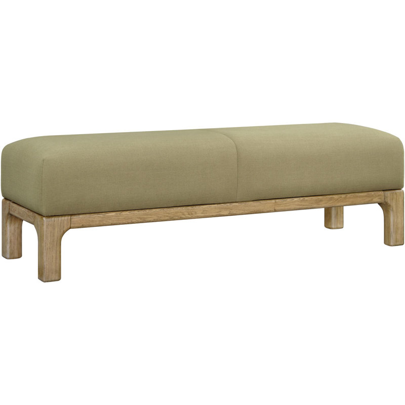 Becki Owens x Surya Bradly Bench, Green, Brown