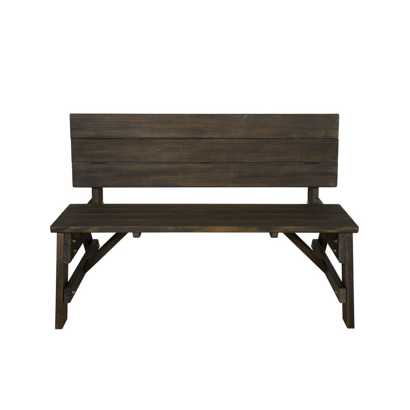 Table de pique-nique Amish, Noyer foncé teinté