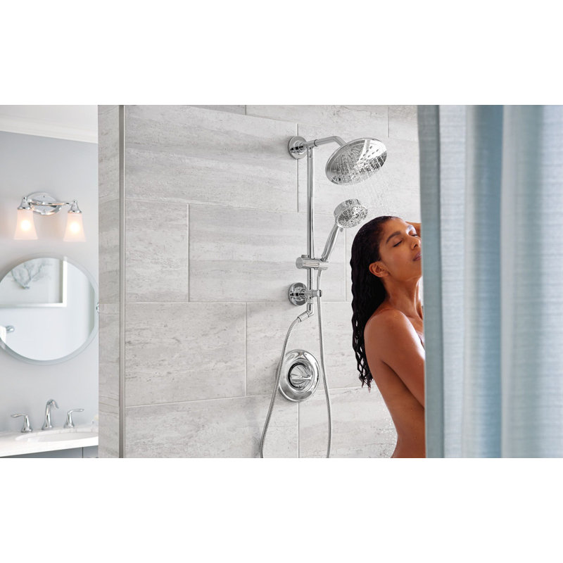 Moen Annex Rail Slide Bar Shower Pipe, Chrome