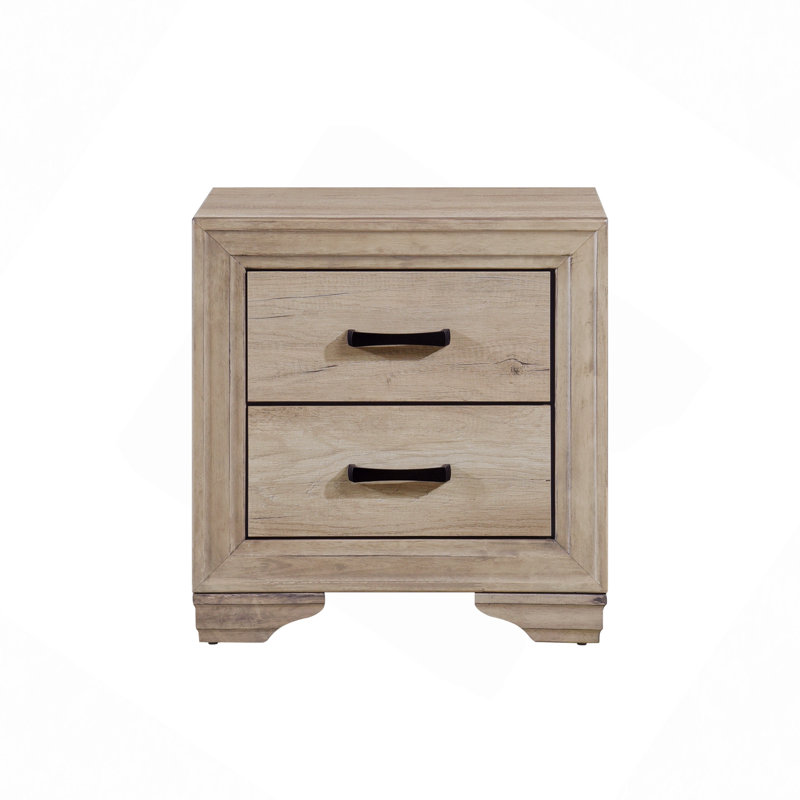 Table de chevet avec 2 tiroirs