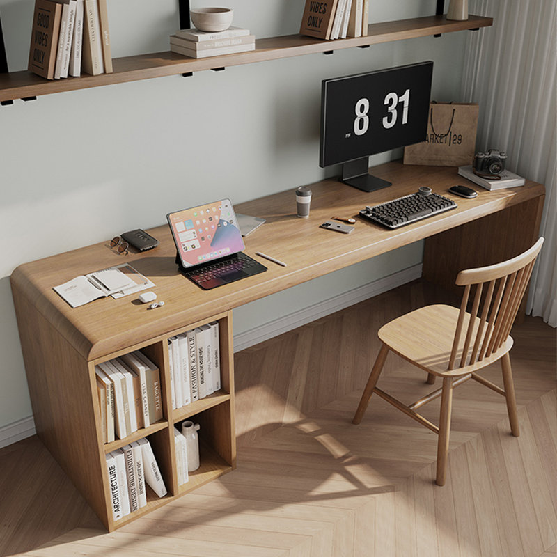 Bureau d'écriture en bois massif, H 29,53 po x l 70,87 po x P 27,56 po
