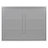 Queen Size Murphy Bed With LED Lights (Gray)