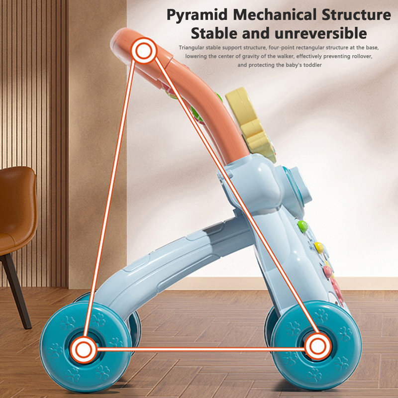 2 In 1 Sit To Stand Learning Toys, Blue